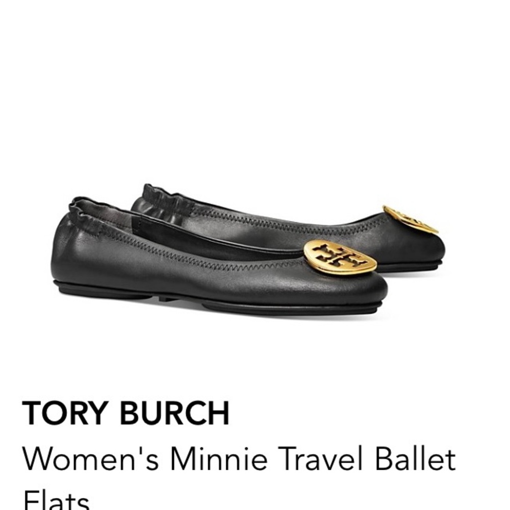 Tory Burch classic ballet flats EXCELLENT CONDITION!!! Silver  Tory accent